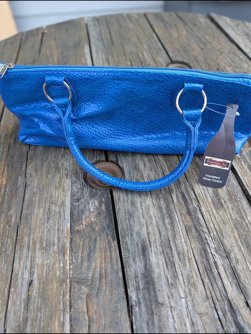 Brand New Vibrant Blue Insulated Wine Clutch by Primaware, Inc.